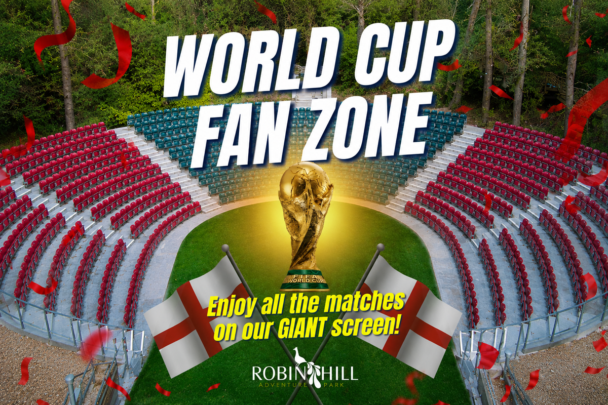 CHEERS ENGLAND ON AT ROBIN HILL’S FOOTBALL WORLD CUP FAN ZONE