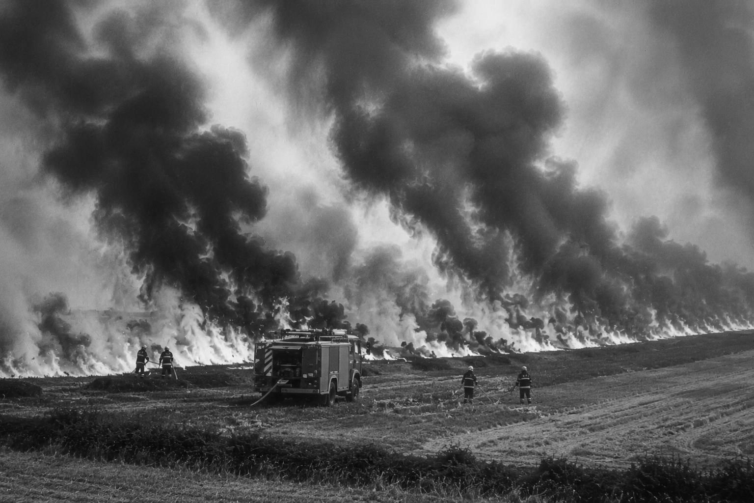 50 YEARS AGO BRIGHSTONE NARROWLY ESCAPED DISASTER AS 30-ACRE BLAZE RAGED