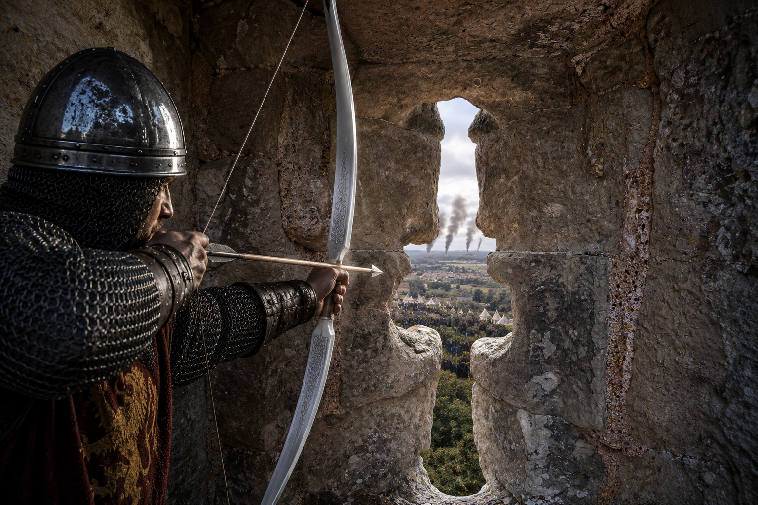 THE SILVER BOW THAT SAVED CARISBROOKE CASTLE IN 1377