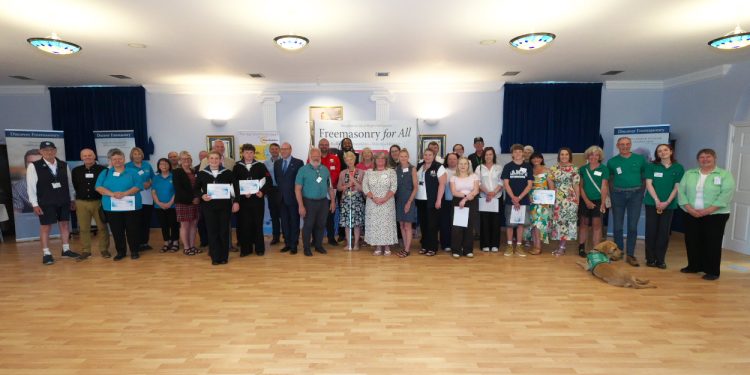 FREEMASONS DONATE £70,000 TO ISLE OF WIGHT CHARITIES AT ANNUAL PRESENTATION EVENING