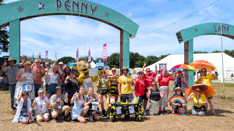 ISLAND CHARITIES CELEBRATE SUCCESS AT ISLE OF WIGHT FESTIVAL