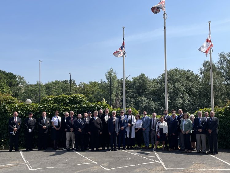 ARMED FORCES WEEK BEGINS WITH FLAG-RAISING CEREMONY AT COUNTY HALL