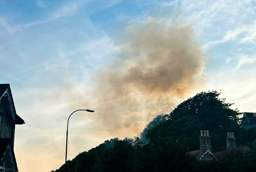 FIREFIGHTING EFFORTS UNDERWAY AS BLAZE TAKES HOLD IN VENTNOR WOODLAND