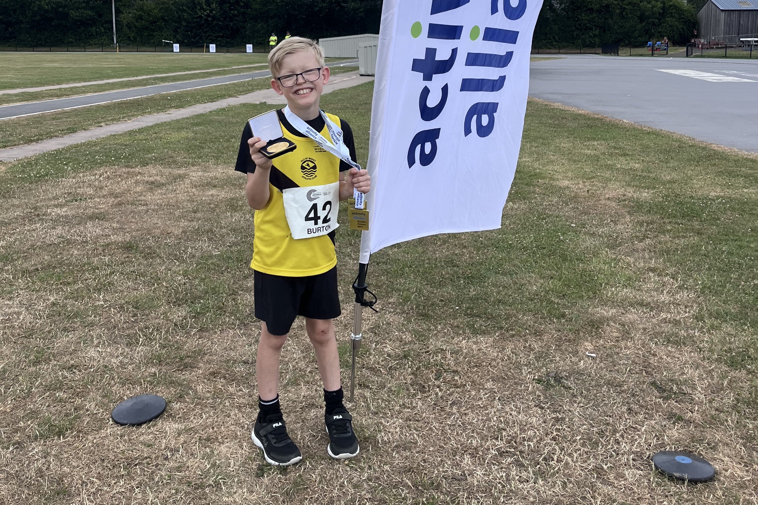 DOUBLE GOLD DELIGHT AS 9-YEAR-OLD JAKE SHINES ON NATIONAL DEBUT