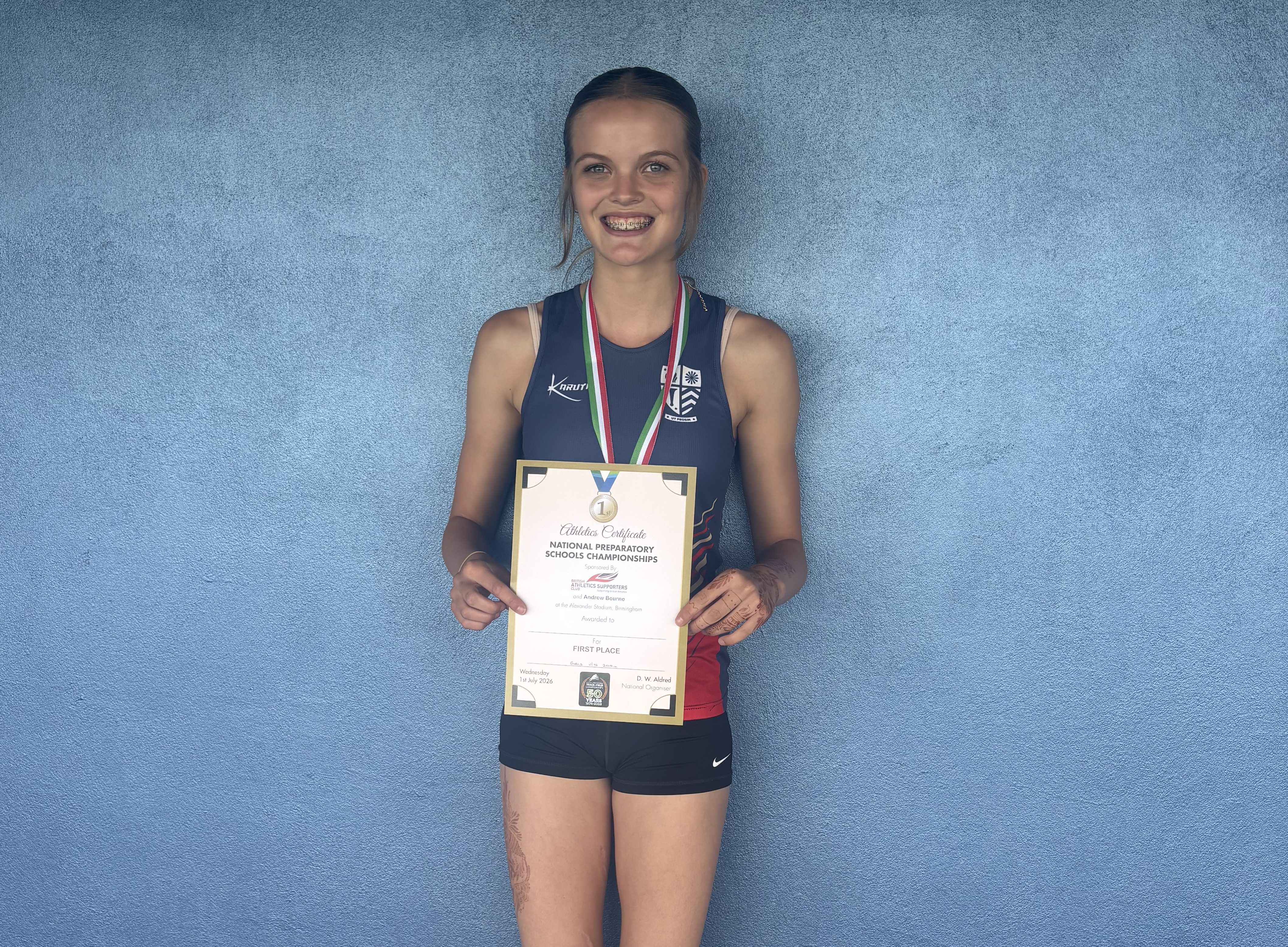 COWES TEEN CROWNED UNDER-14 NATIONAL 200M CHAMPION
