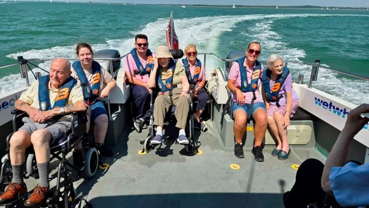 CARE HOUSE RESIDENTS ENJOY SOLENT CRUISE THANKS TO ACCESSIBLE BOATING CHARITY