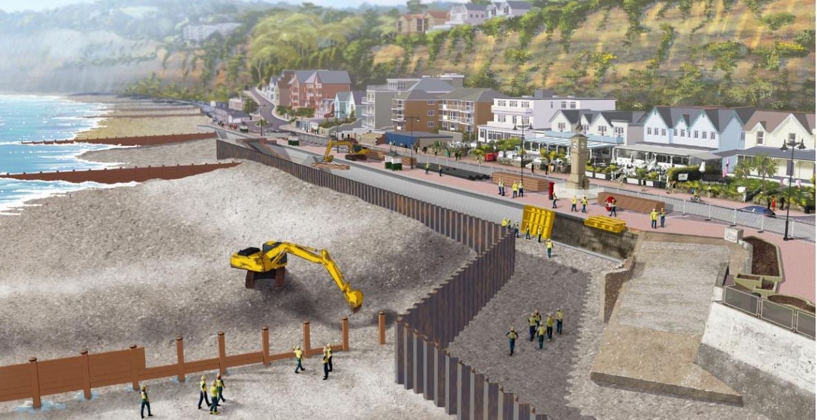 £33MILLION SHANKLIN COASTAL DEFENCE SCHEME PLANS AWAITING APPROVAL