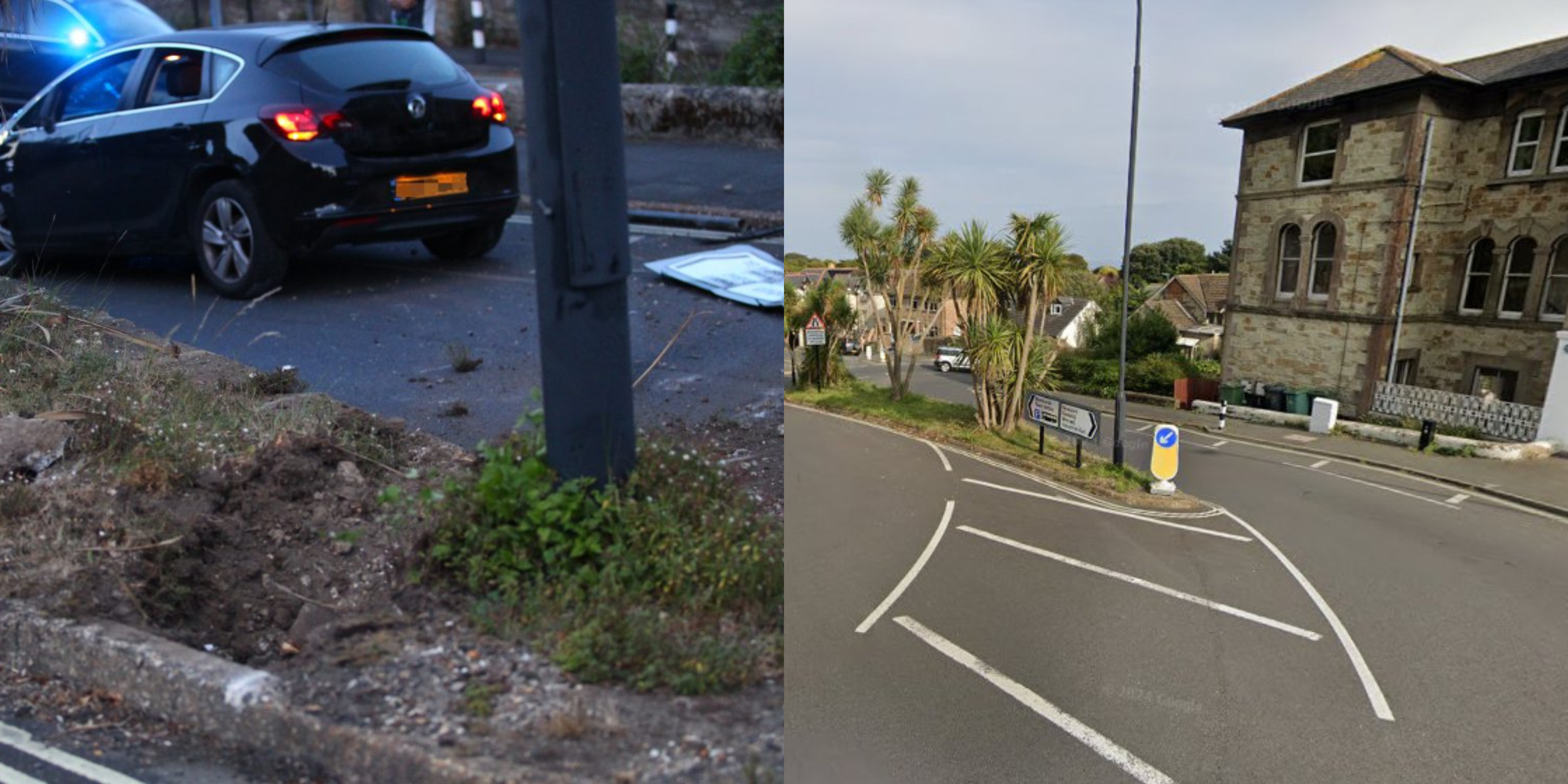 POLICE ENQUIRIES ONGOING FOR RUNAWAY DRIVER WHO FLED VENTNOR SMASH