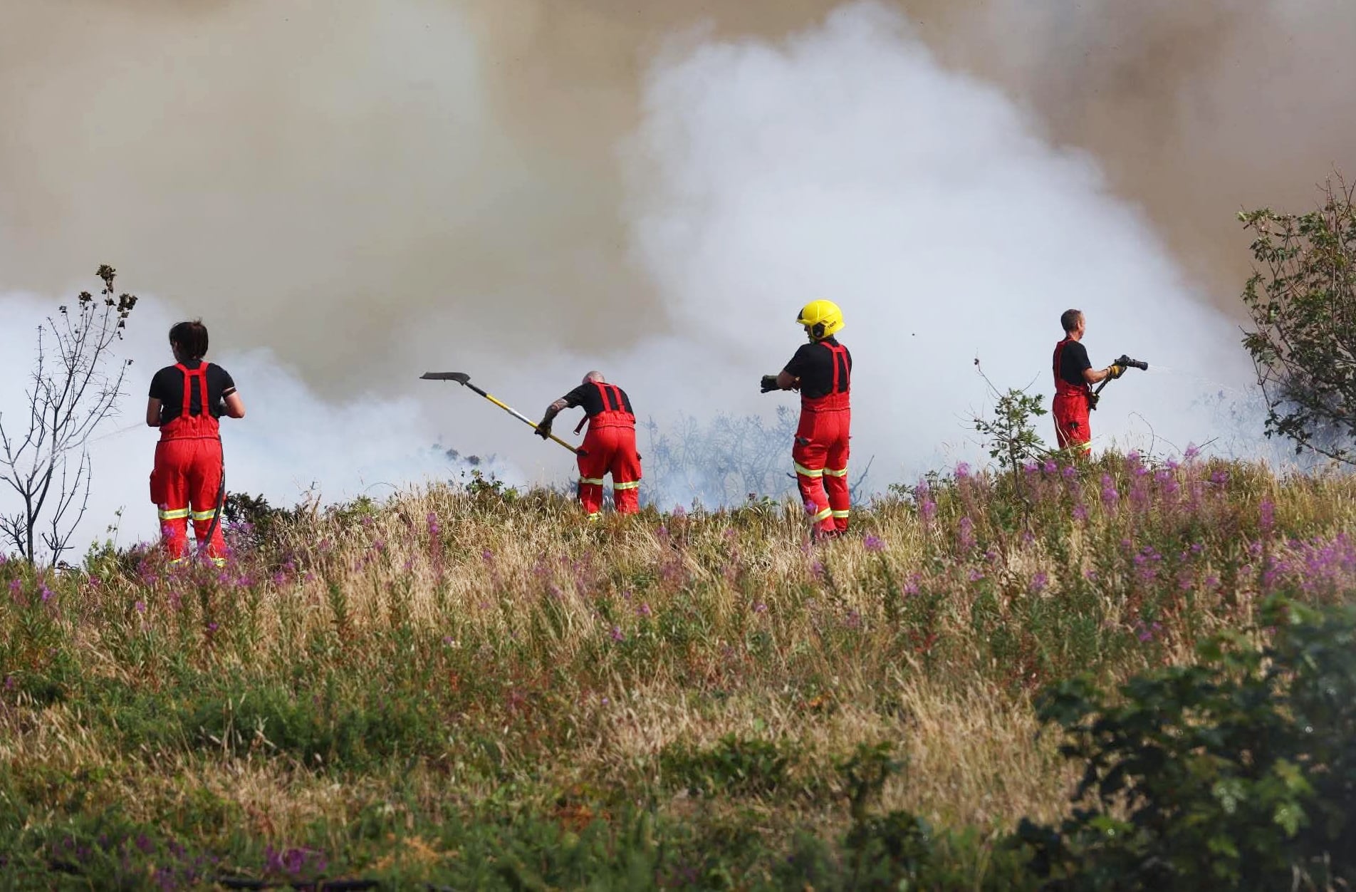 FIREFIGHTERS THANKED BY NATIONAL TRUST FOR THEIR EFFORTS TO SAVE HEADON WARREN