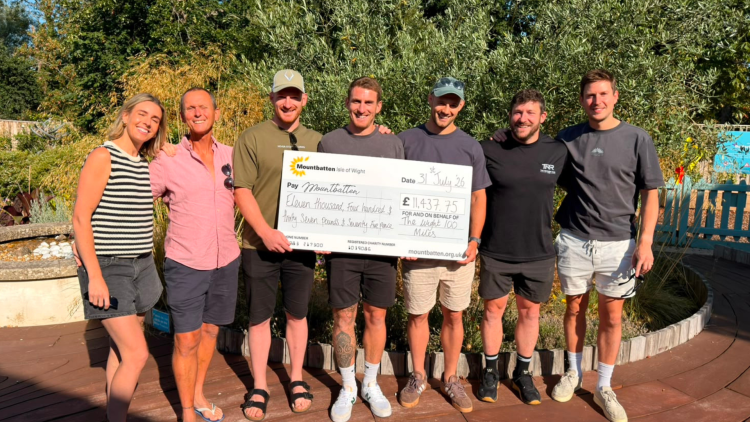 TRIO RAISE MORE THAN £11,000 FOR MOUNTBATTEN AFTER EPIC 100-MILE TRIATHLON