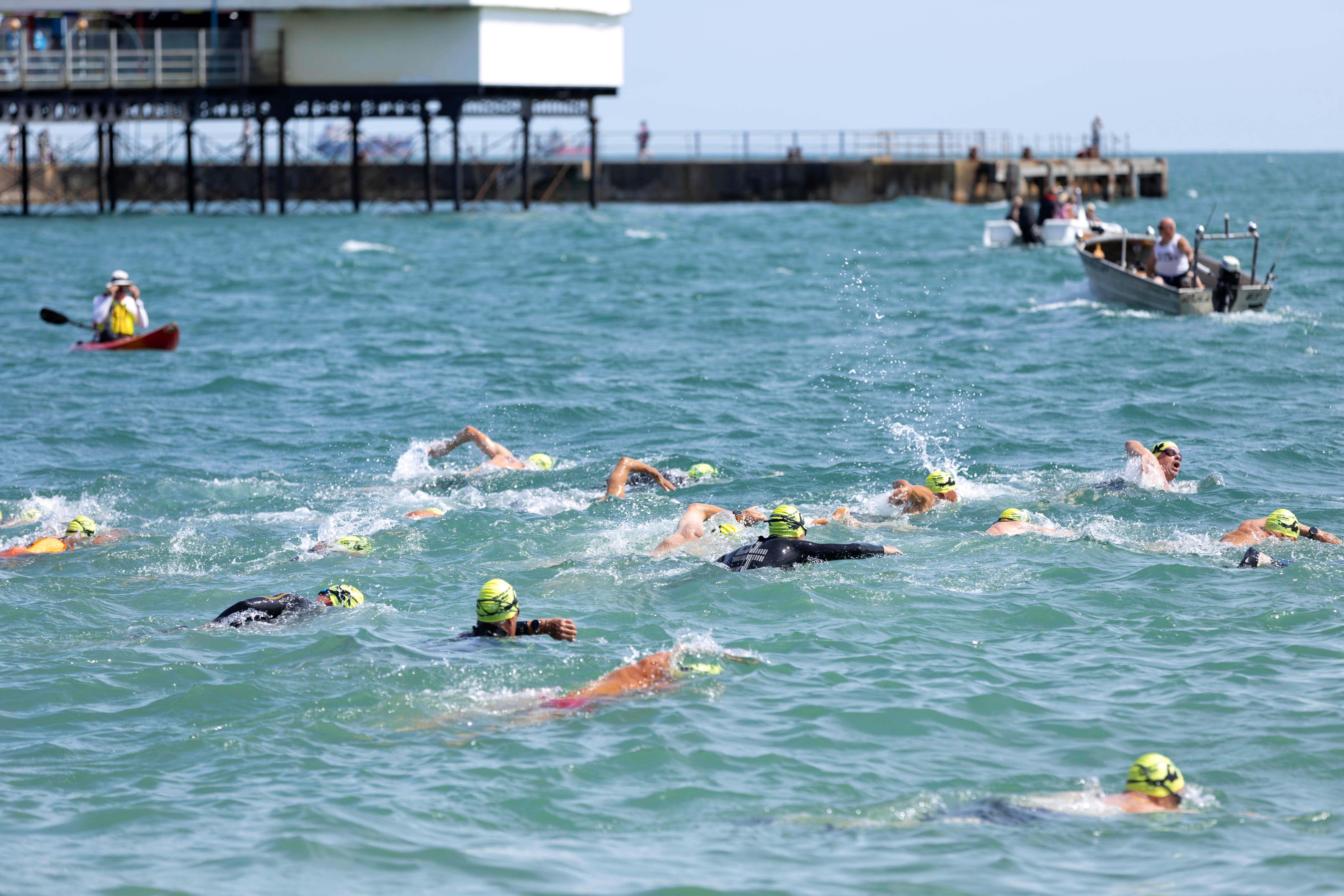 SWIMMERS MAKE A SPLASH IN ANNUAL PIER2PIER SEA SWIM ACROSS THE BAY