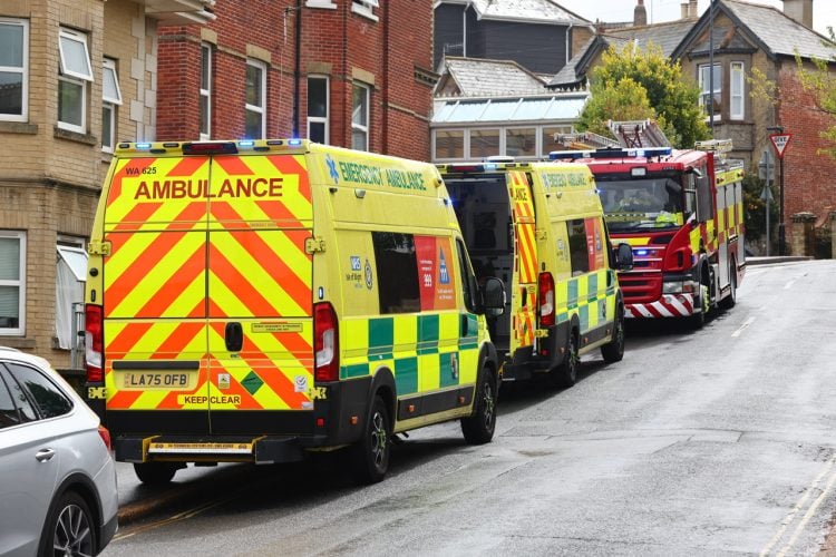 LIFE-THREATENING EMERGENCY SEES AIR AMBULANCE TOUCH DOWN IN SHANKLIN