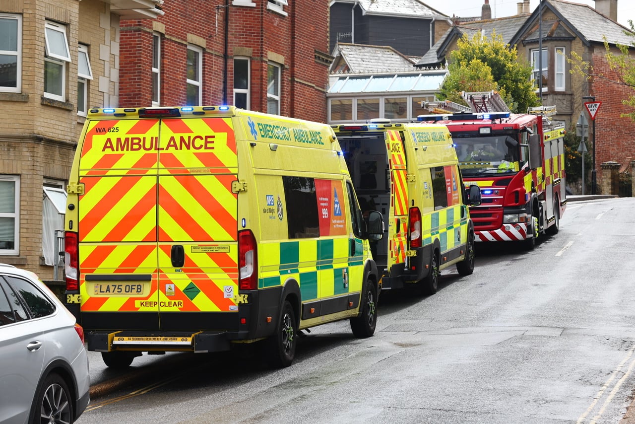 LIFE-THREATENING EMERGENCY SEES AIR AMBULANCE TOUCH DOWN IN SHANKLIN