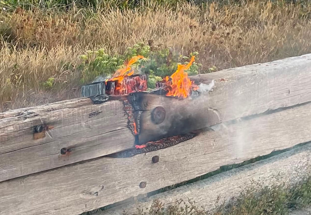 FEARS RAISED AFTER FIRES DAMAGE TIMBER BARRIERS ON VENTNOR COAST