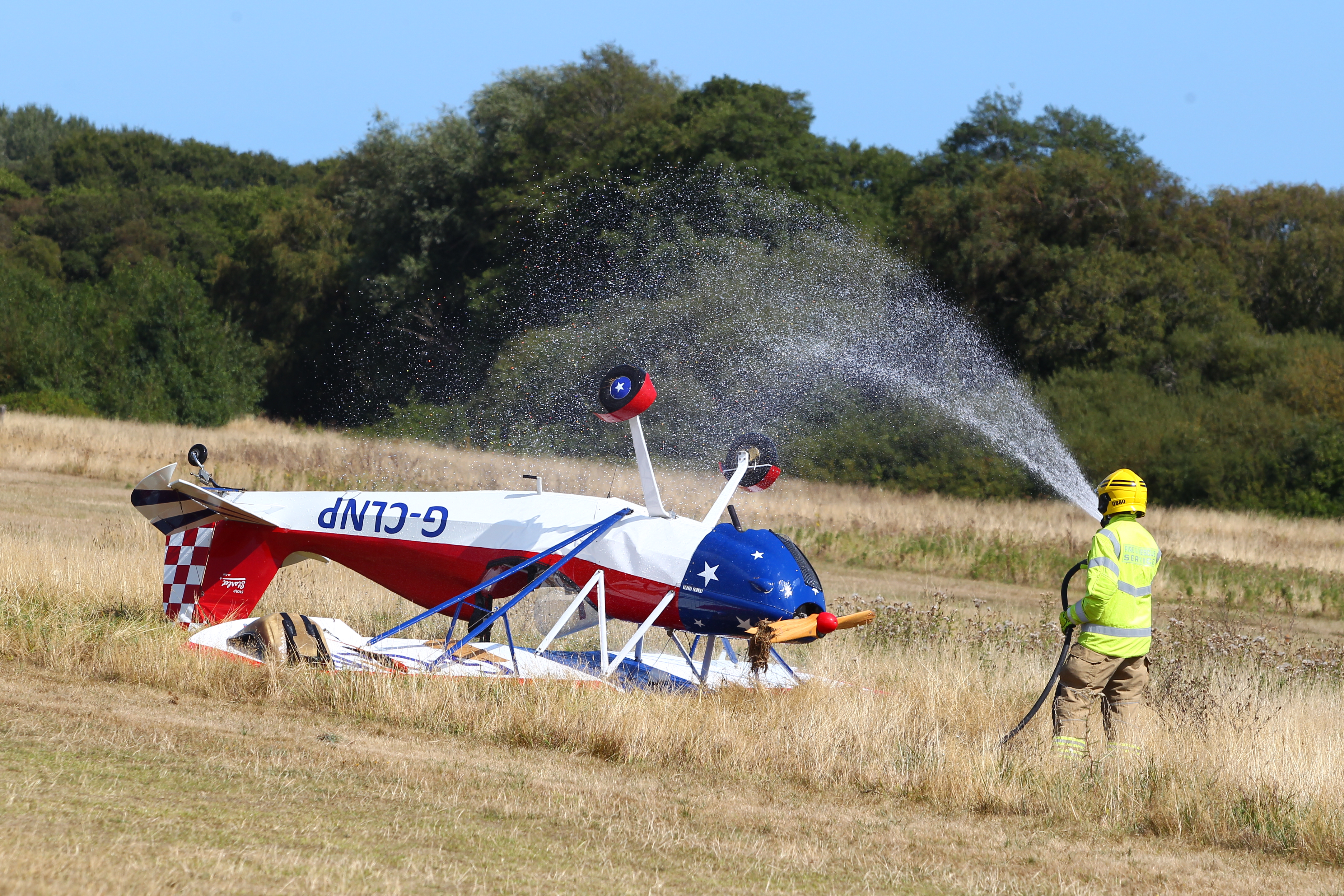 PLANE CRASH AT ISLE OF WIGHT AIRPORT SPARKS EMERGENCY RESPONSE