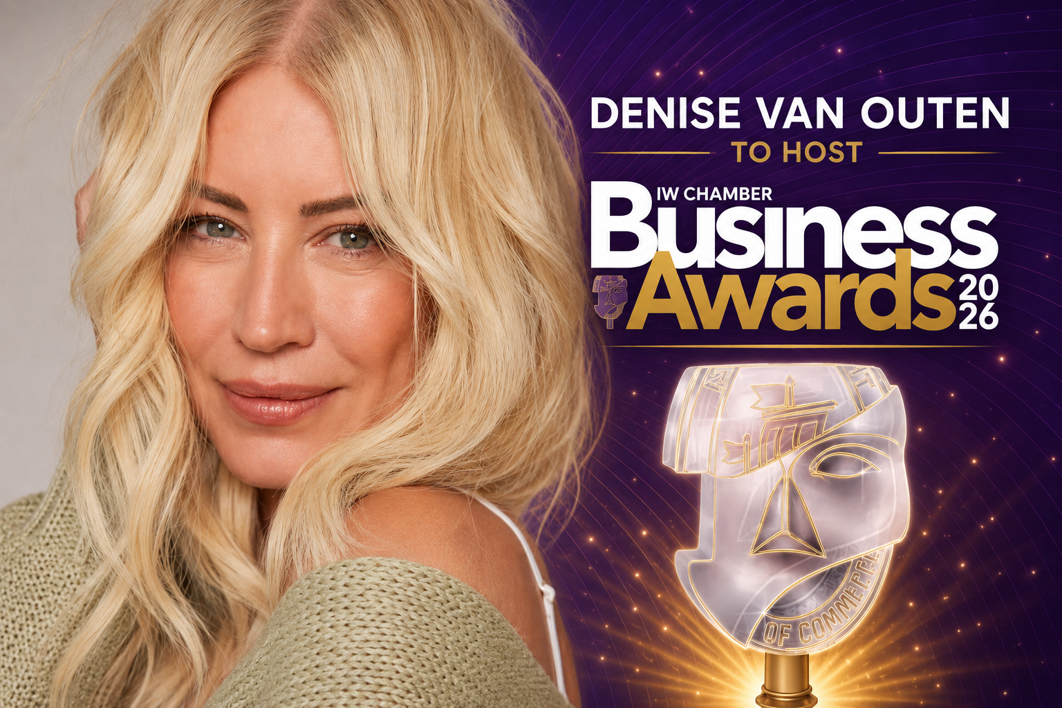 DENISE VAN OUTEN TO HOST PRESTIGIOUS 2026 ISLE OF WIGHT CHAMBER BUSINESS AWARDS