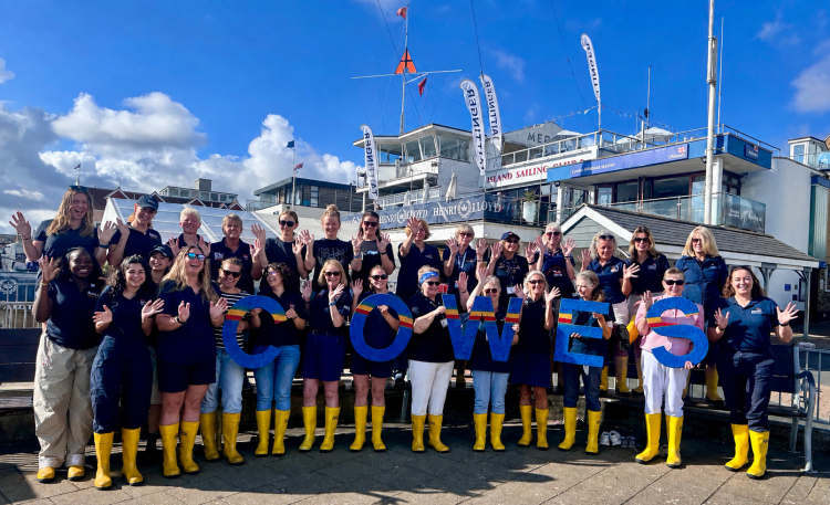 ALL-FEMALE RNLI CREW DIVERTED TO INJURED SAILOR DURING COWES WEEK LAUNCH TRADITION