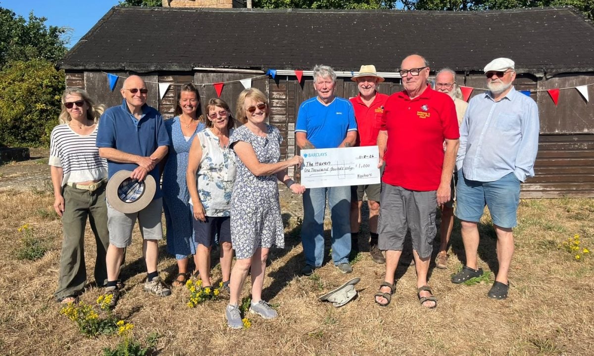 NETTLESTONE AND SEAVIEW SHED DONATES £1,000 TO HELP TRANSFORM THE HAVEN