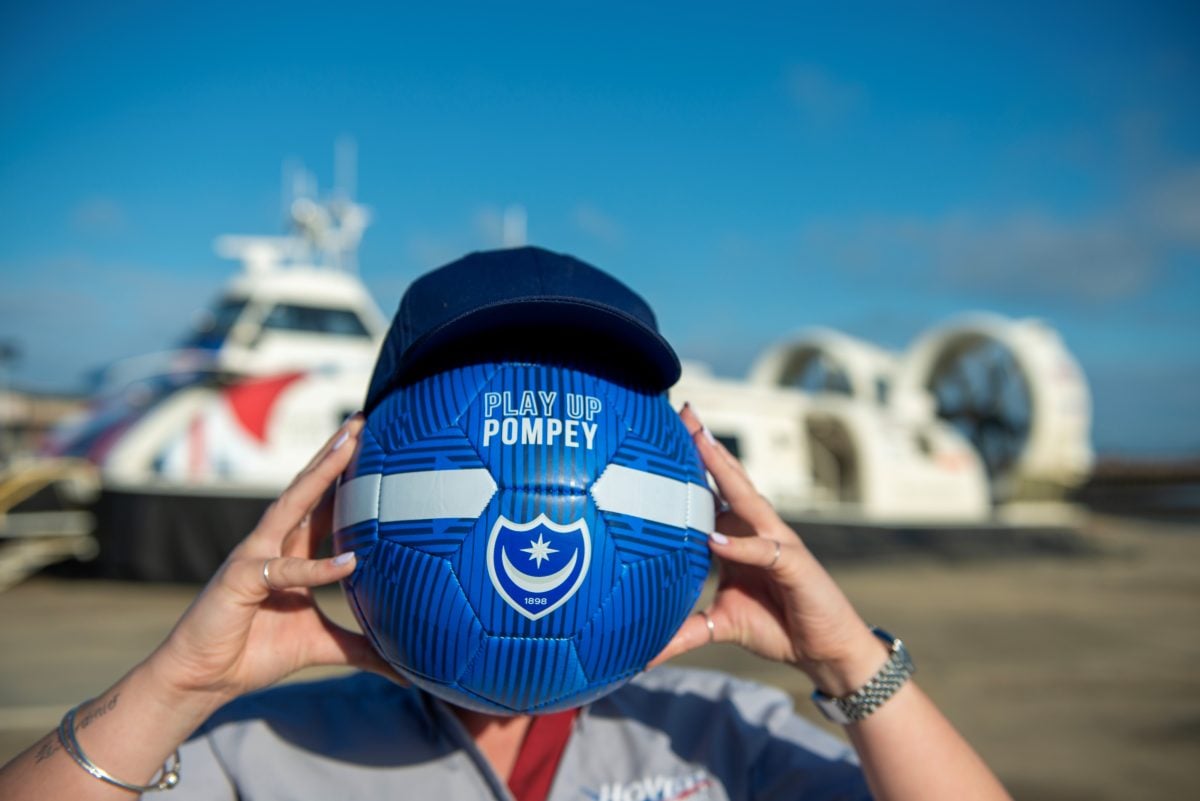 HOVERTRAVEL LAYS ON LATE-NIGHT CROSSINGS FOR ISLE OF WIGHT POMPEY SUPPORTERS