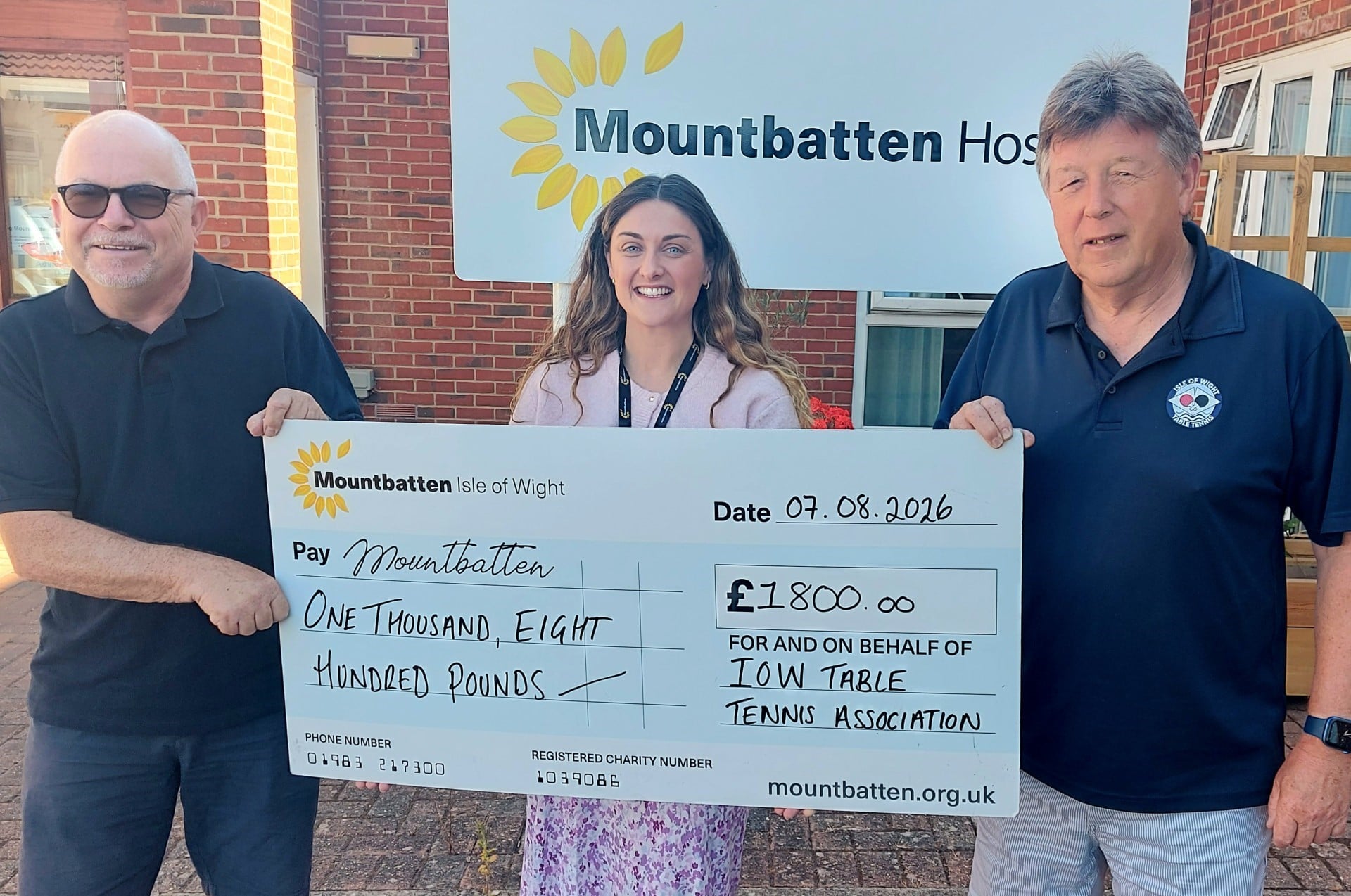 TABLE TENNIS TOURNAMENT RAISES £1,800 FOR MOUNTBATTEN