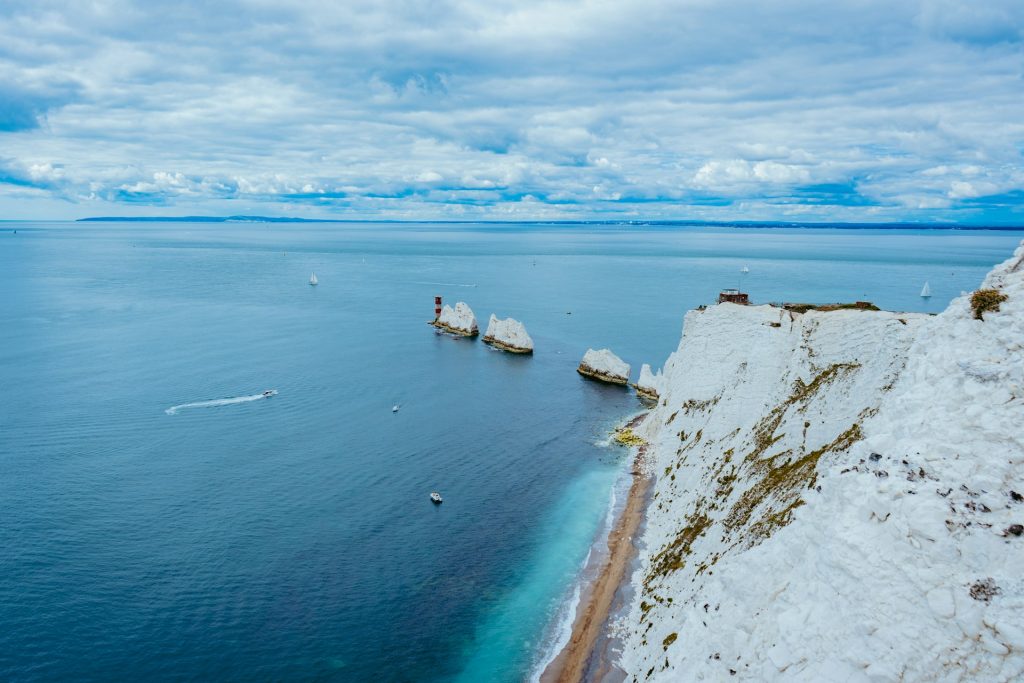 The Needles and chalk cliffs, Isle of Wight