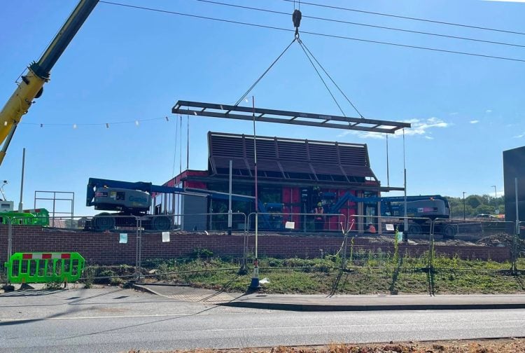NEWPORT MCDONALD’S DRIVE-THRU TAKES SHAPE AHEAD OF SEPTEMBER OPENING