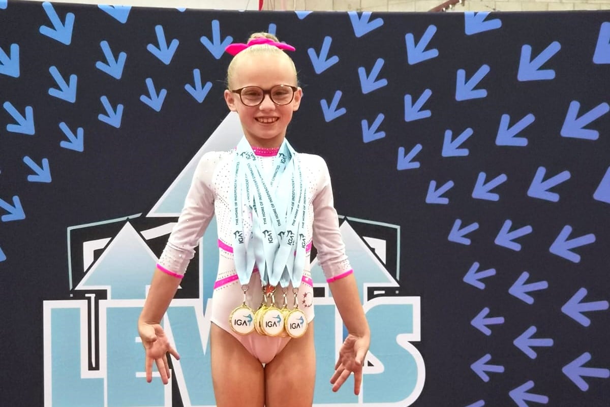 8-YEAR-OLD GYMNAST EDEN-ROSE WINS 4 GOLDS ON WAY TO NATIONAL TITLE