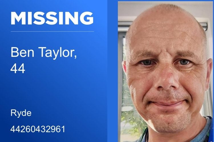URGENT APPEAL LAUNCHED TO HELP FIND MISSING RYDE MAN BEN TAYLOR
