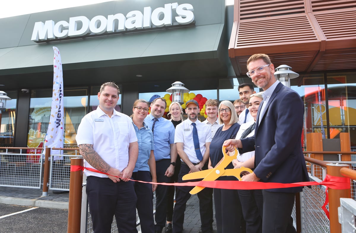 FIRST CUSTOMERS TUCK IN AS NEW NEWPORT MCDONALD’S OPENS ITS DOORS