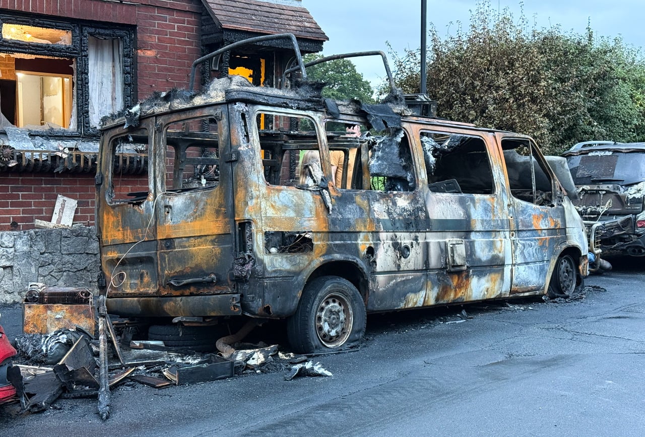 DAYLIGHT REVEALS AFTERMATH OF EAST COWES BLAZE THAT DESTROYED 6 VEHICLES
