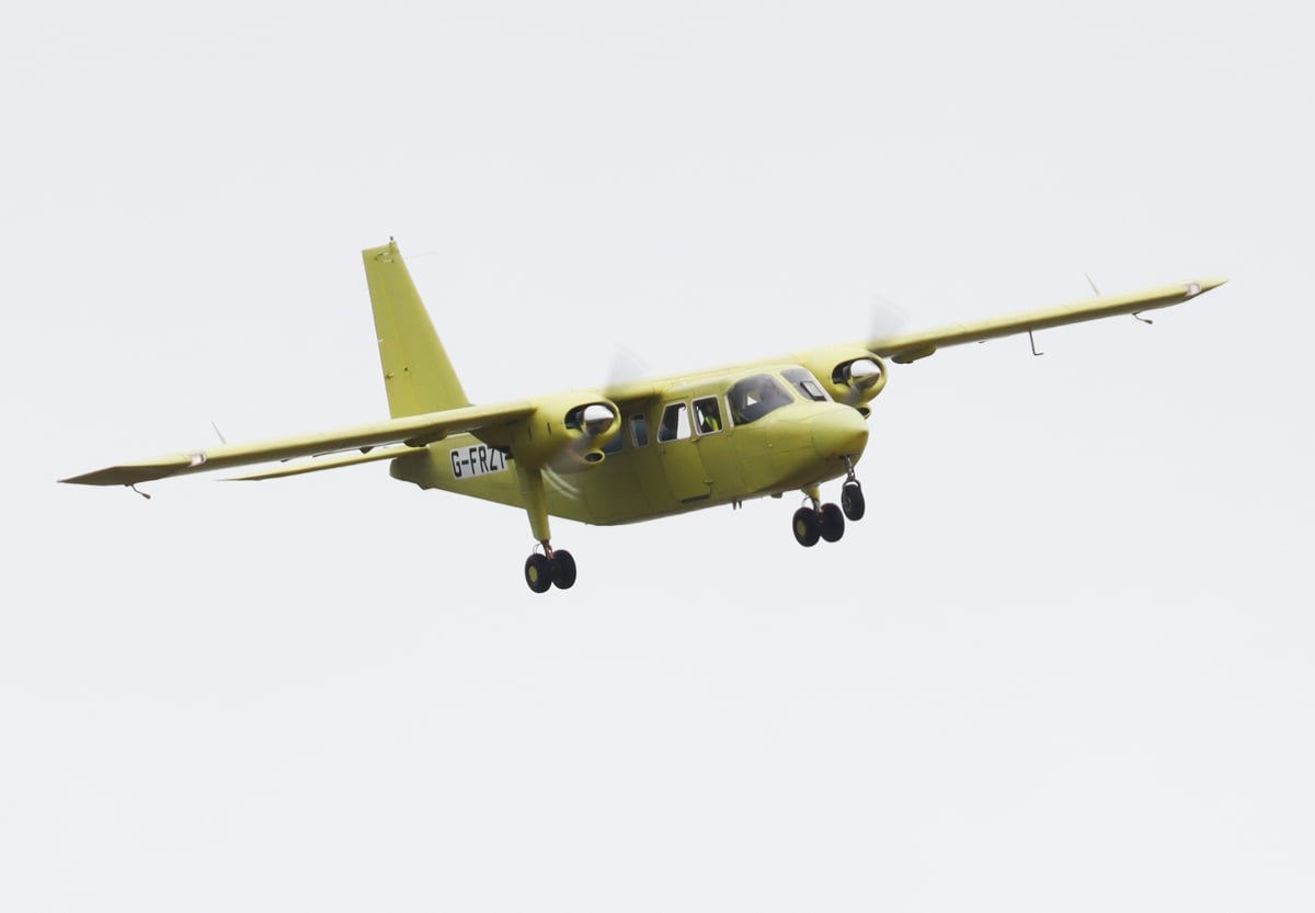 LANDMARK FIRST FLIGHT FOR UK-BUILT ISLANDER FROM BEMBRIDGE AIRPORT
