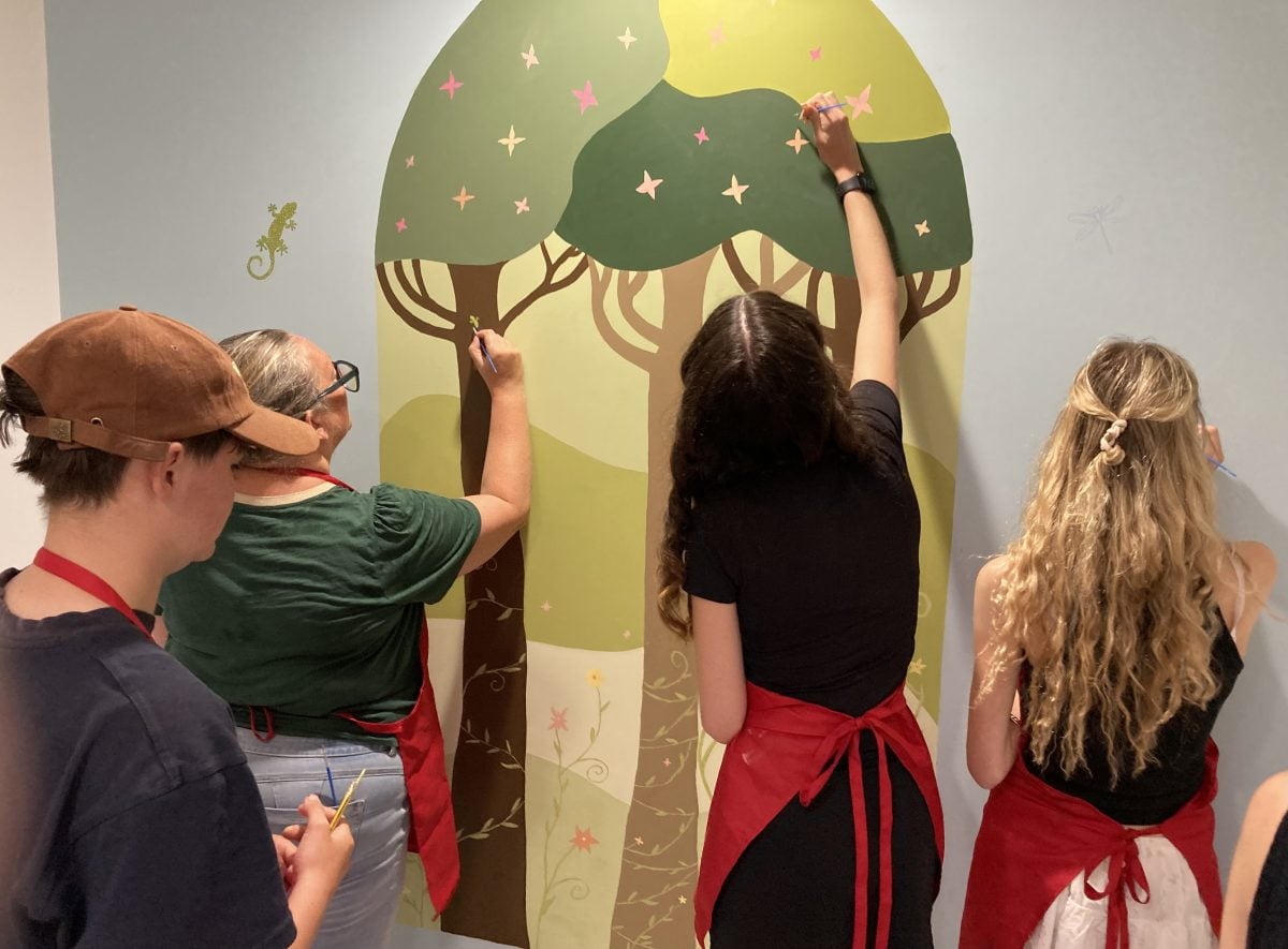 YOUNG ARTISTS TRANSFORM CHILDREN’S CALM ROOM AT ST MARY’S HOSPITAL