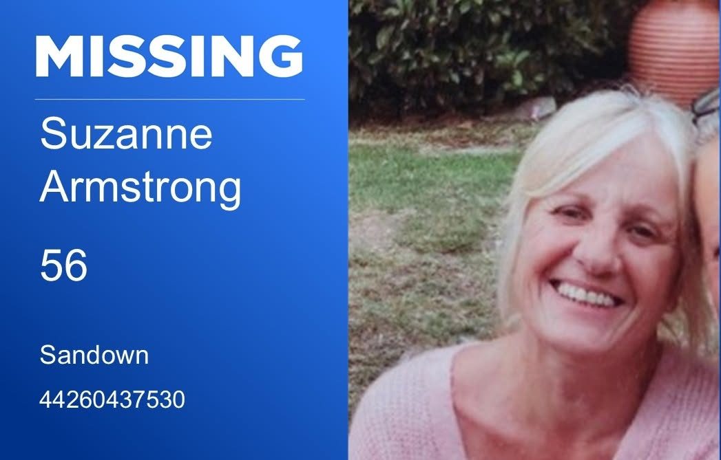 POLICE SEEK HELP IN SEARCH FOR MISSING SANDOWN WOMAN SUZANNE