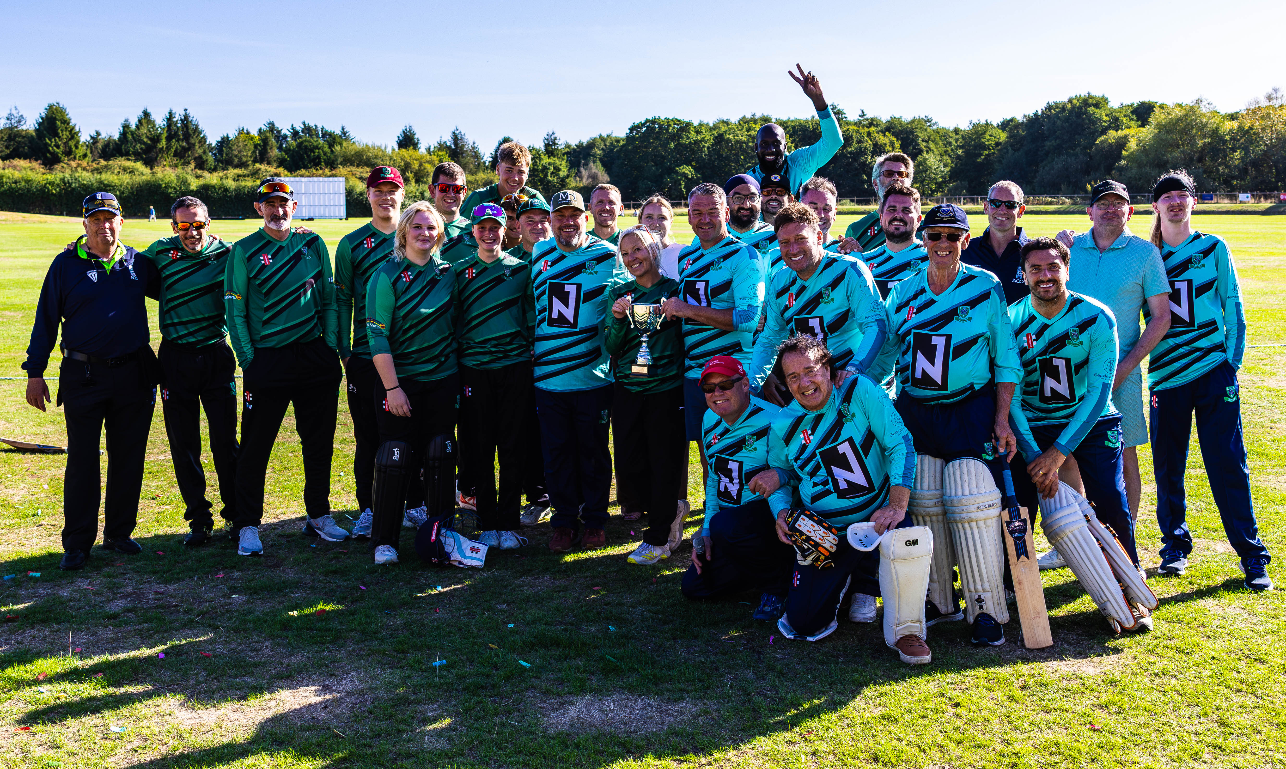 STAR-STUDDED CELEBRITY XI ENTERTAINS HUNDREDS AT NEWCLOSE CRICKET CLASH