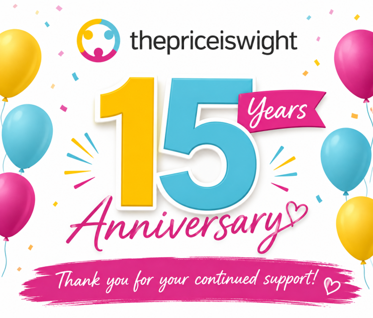 15 YEARS, 95,000 ISLANDERS – THE PRICE IS WIGHT CELEBRATES LANDMARK ANNIVERSARY