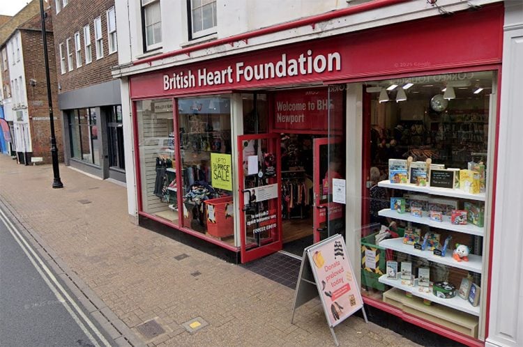 BRITISH HEART FOUNDATION’S NEWPORT SHOP SET TO CLOSE IN NATIONWIDE SHAKE-UP