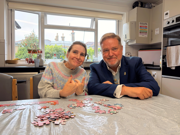RYDE CARE HOME RESIDENT TURNS TEACHER AS HIGH SHERIFF PAYS SPECIAL VISIT