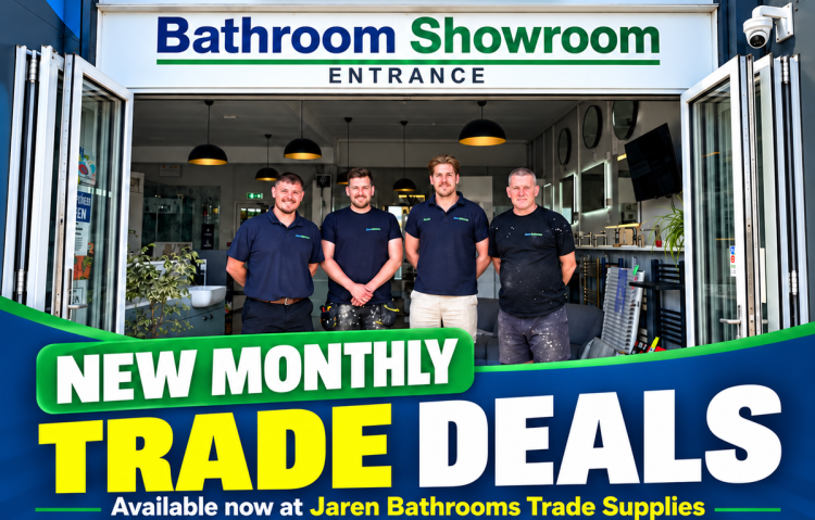 JAREN BATHROOMS IN LAKE LAUNCHES MONTHLY TRADE DEALS