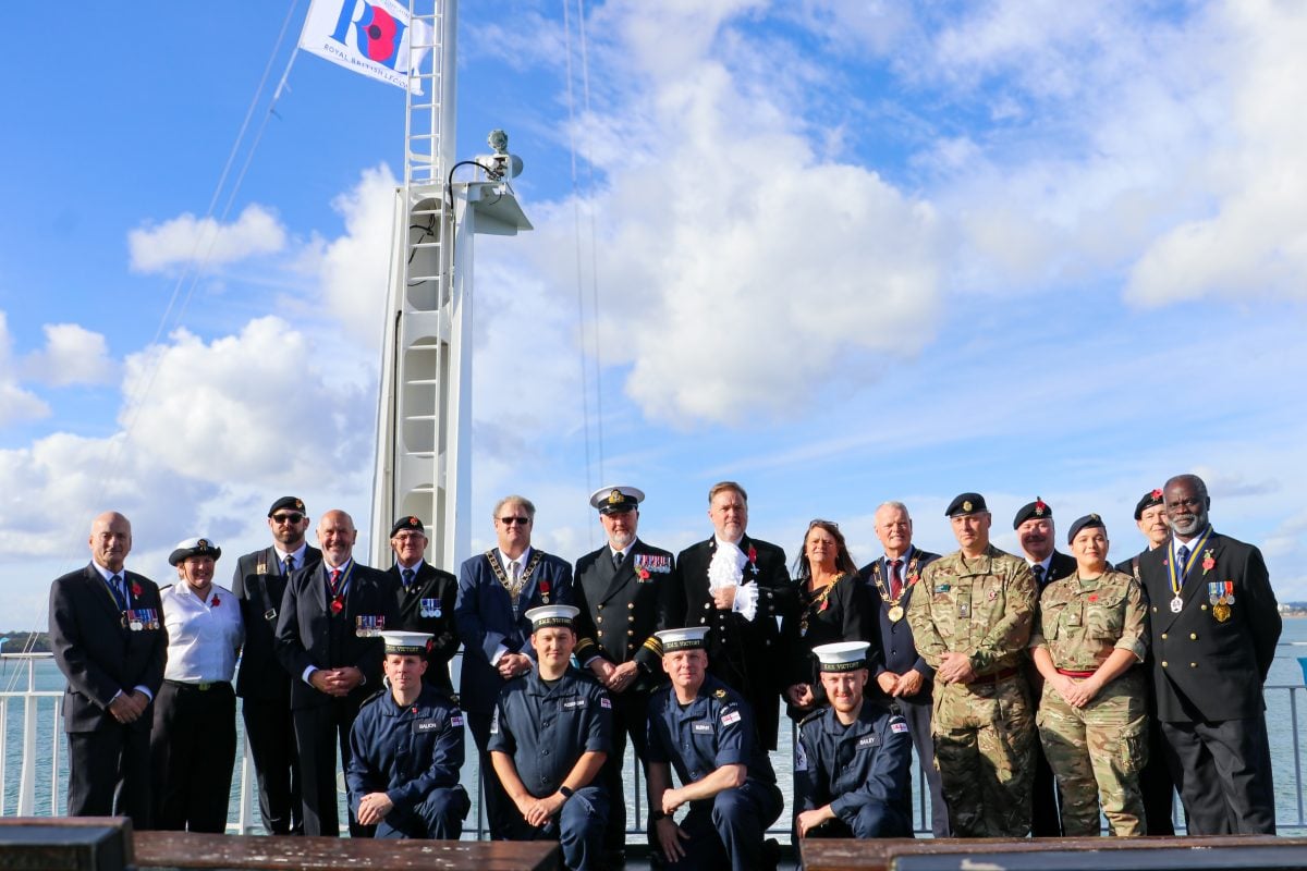POPPIES CROSS THE SOLENT IN SPECIAL FERRY TRIBUTE AHEAD OF REMEMBRANCE SUNDAY