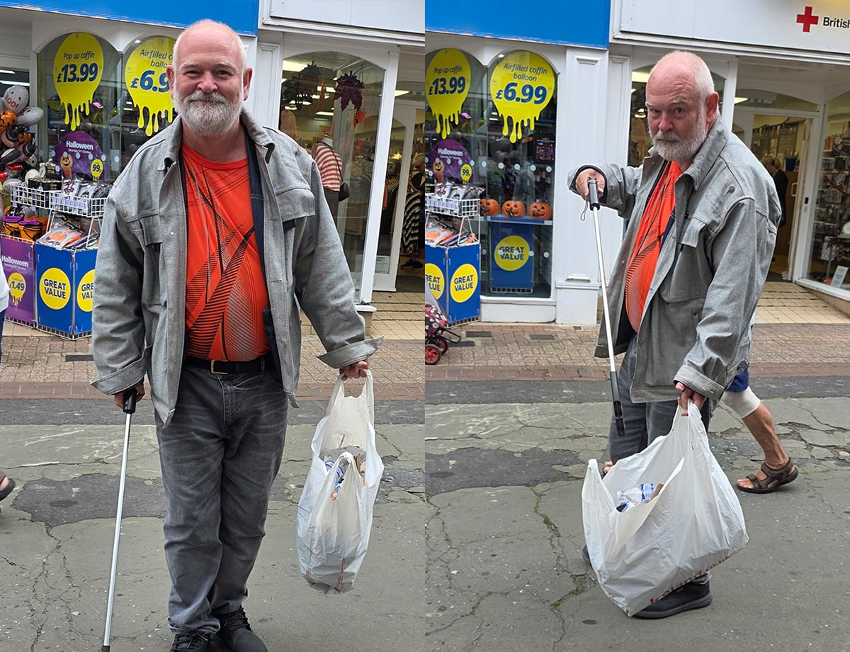 RYDE’S VOLUNTEER LITTER PICKER EARNS PRAISE AS HE TACKLES RUBBISH ACROSS THE TOWN