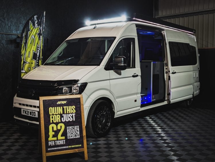 FINAL CHANCE TO WIN OFF-GRID VW CRAFTER OR £35,000 AS APEX DRAW CLOSES THIS WEEKEND