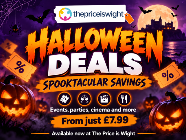 HORROR FILMS IN THE WOODS, GHOST TOURS AND HALLOWEEN PARTIES FROM £7.99 WITH THE PRICE IS WIGHT