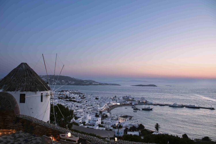 PAROS ISLAND LIFE FROM A VILLA ABOVE NAOUSSA
